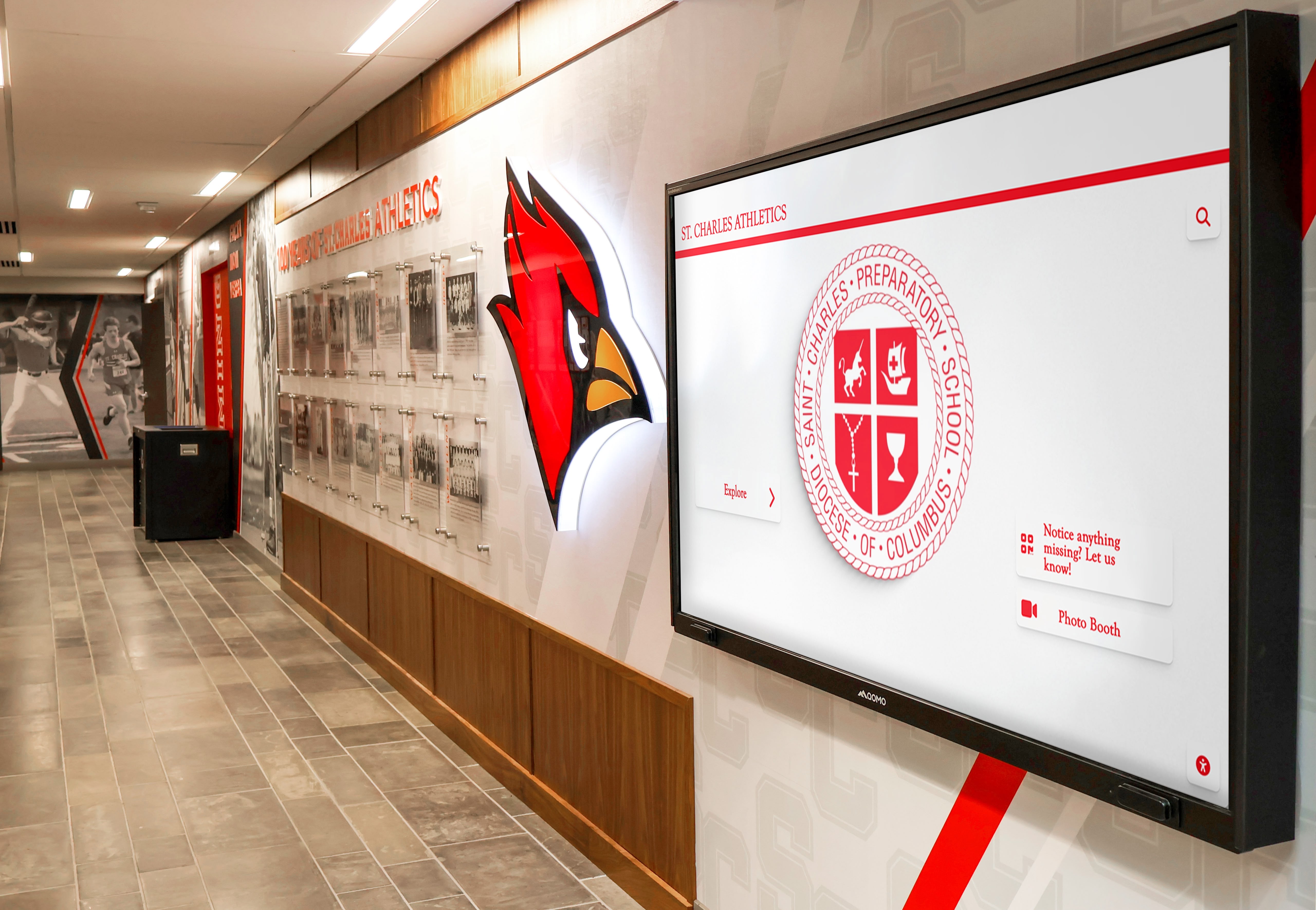 School athletic display